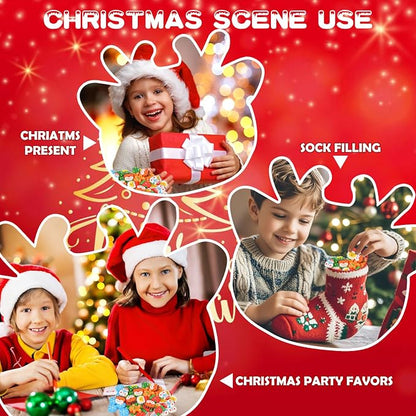 42 pcs Christmas Erasers for Kids Bulk Large Cute Snowflake Christmas Tree - Image 5