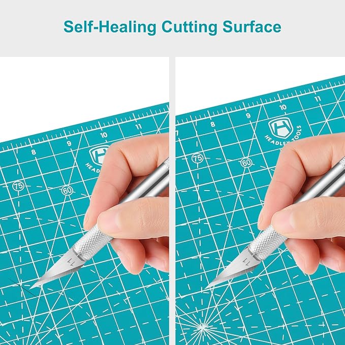 Headley Tools 12"x12" Rotating Cutting Mat, Self Healing Mat - Image 6