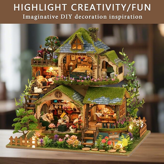 DIY Miniature House Kit, Mini House Building Kit - Image 6