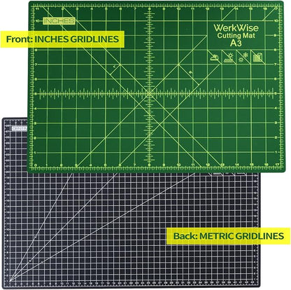 Thickness-Upgraded 12" x 18" Self Healing Sewing Mat, WerkWise Rotary Cutting - Image 2