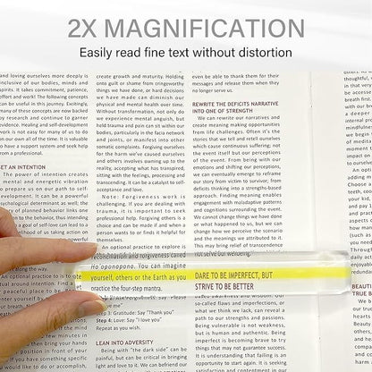 MAGDEPO 2X Bar Magnifying Ruler 6" - Image 3