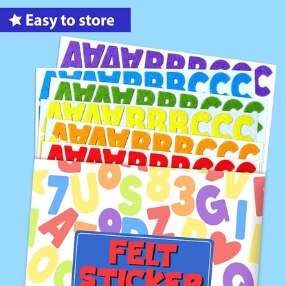 KRAFUN Felt Sticker Kit for Beginner Toddlers, Kids Arts & Crafts, Fun Shapes - Image 4
