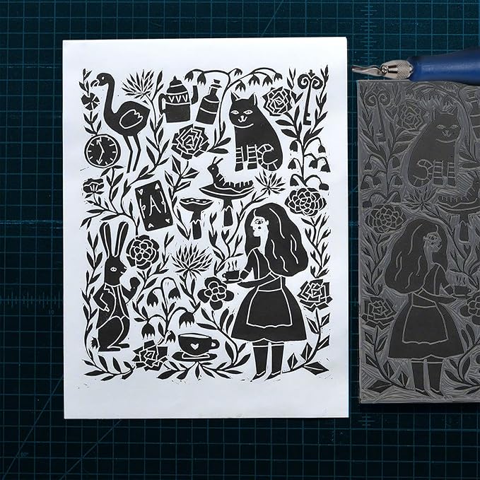 Falling in Art Soft Linoleum Carving Block, Linocut Block - Image 4