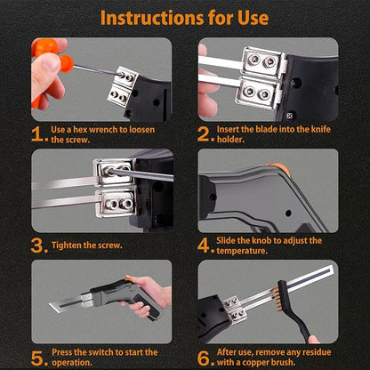Foam Cutter Electric Hot Knife, 300W Styrofoam Cutting Tool, 4-in-1 Kit - Image 7