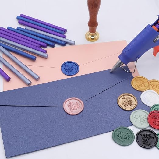 52pcs Red Bronze Sealing Wax Sticks, Andotopee Glue Gun Wax Seal Sticks - Image 6