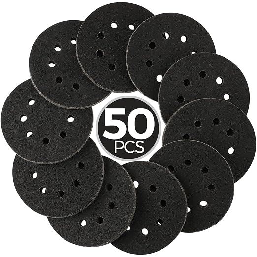 50PCS 5 inch Wet Dry Sanding Discs 1000/1200/2000/3000/5000 Grit, Silicon by POTUINOM