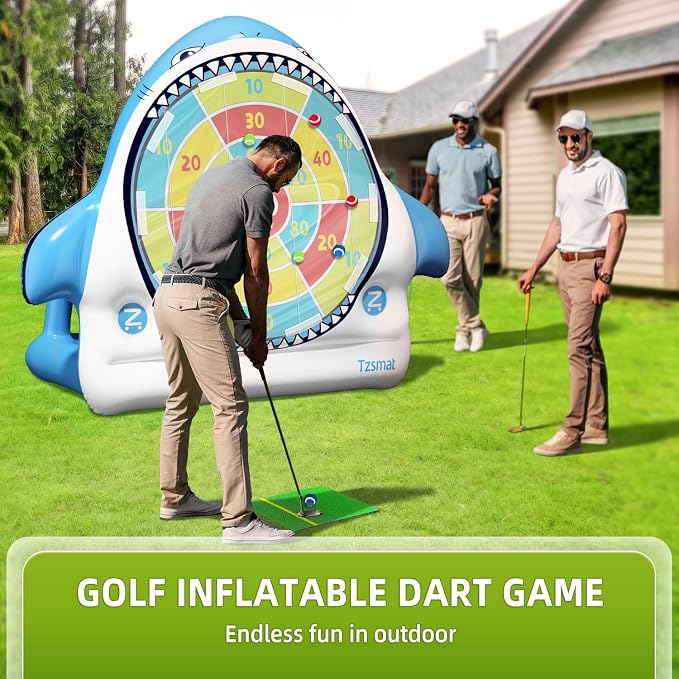 Inflatable Golf Game Set, Outdoor & Beach Golf, Party Darts and Indoor Darts - Image 2