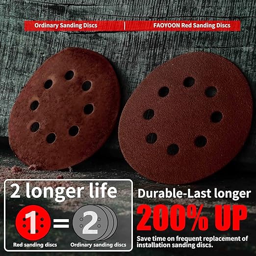 Sanding Disc 5 Inch 8 Hole, Sandpaper - Image 3