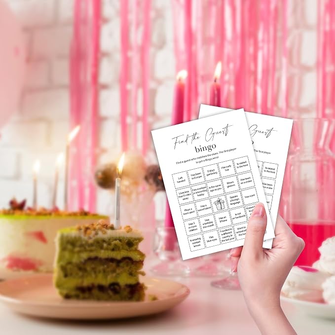 Birthday Party Games, Find The Guest Bingo, Fun Birthday Game - Image 4