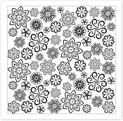 CHGCRAFT Lace Flowers Polymer Clay Texture Sheets Geometric Flowers Silicone - Image 8