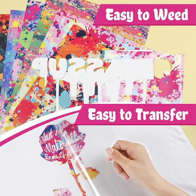 HTVRONT Splatter Heat Transfer Vinyl - Image 5