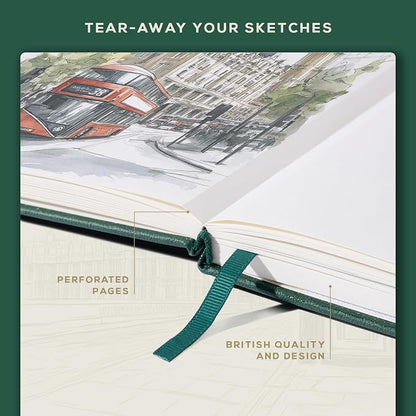 Beechmore Books A3 Sketchbook – 11.7x16.5 Premium Vegan Leather Bound Large - Image 5