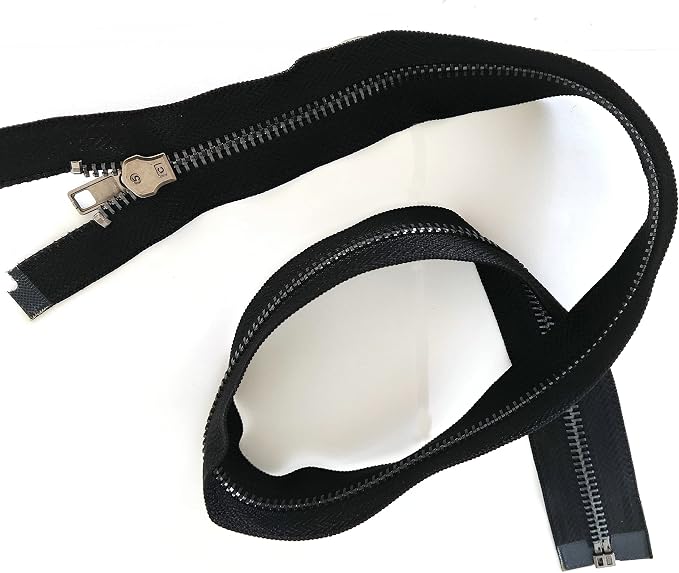 Leekayer Zipper 5# 26 Inch Metal Zippers Black Nickel 66cm Separating Zipper - Image 8