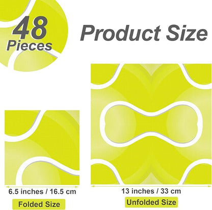 Aodaer 48 Pieces Tennis Paper Napkins Disposable Tennis Party Napkins Tennis - Image 2