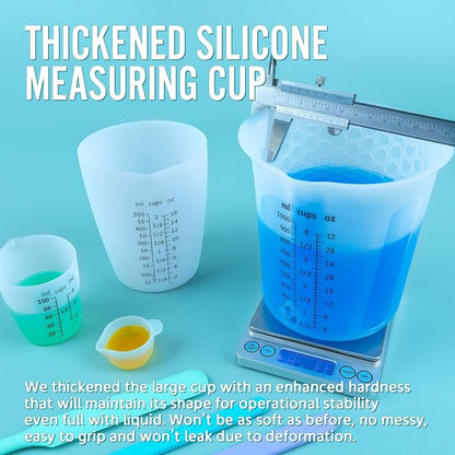 Silicone Resin Mixing 1L Measuring Cup Set - Image 5