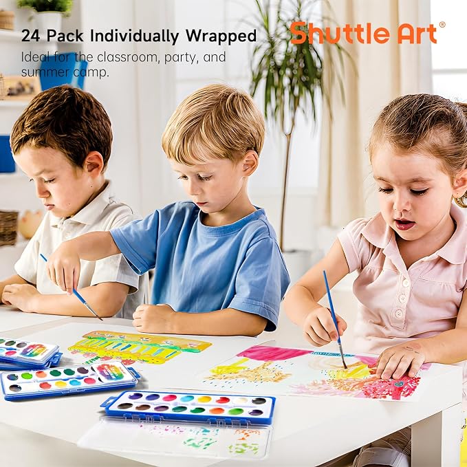 Shuttle Art 16 Colors Watercolor Paint Set Bulk, Watercolor Paint Set - Image 7