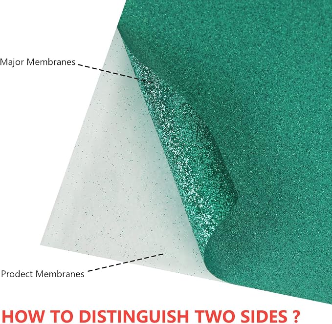 guangyintong HTV Glitter Green Roll - Image 2