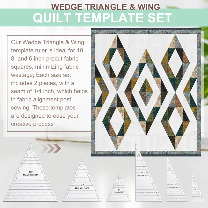 Kigley 3 Set Tall Triangle Rulers - Image 4