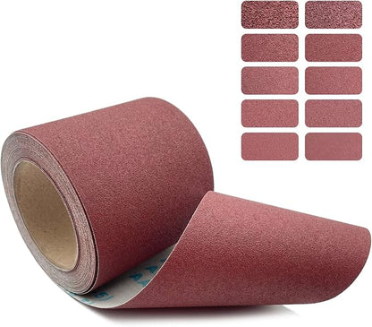 120 Grit Emery Cloth Roll, 4.5 Inch Wide 32.8 Ft Long Abrasive Sandpaper Rolls by YGFRSTO