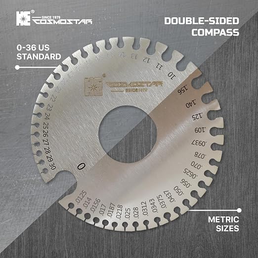 Cosmostar 2 Pcs Stainless Steel Welding Gauge Set – Wire & Metal Sheet - Image 6