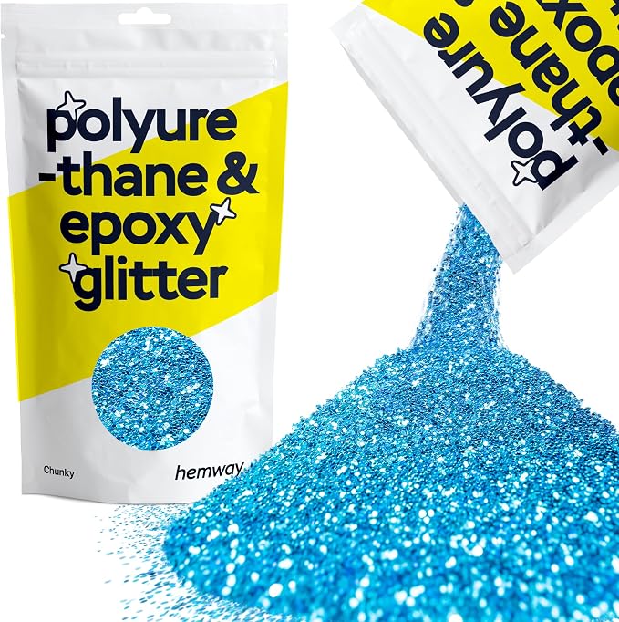 Hemway Polyurethane & Epoxy Resin Glitter 100g / 3.5oz Metallic Crystal Flake by Hemway
