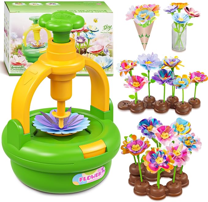Plunack Flower Bouquets Toys for Kids Age 4-8, Flower Press Kit DIY Flowers by Plunack