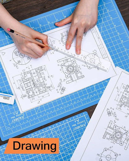 Density-upgraded 18"x12" Self Healing Cutting Mat, Idemeet Rotary Sewing Mat - Image 5