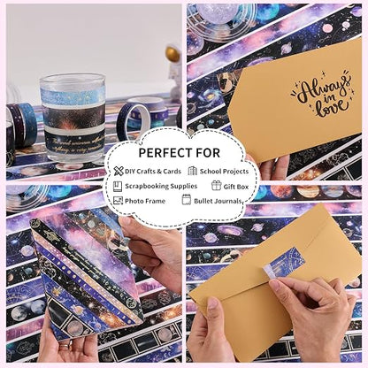 32 Rolls Washi Tape Set, Adhesive Tape - Image 5