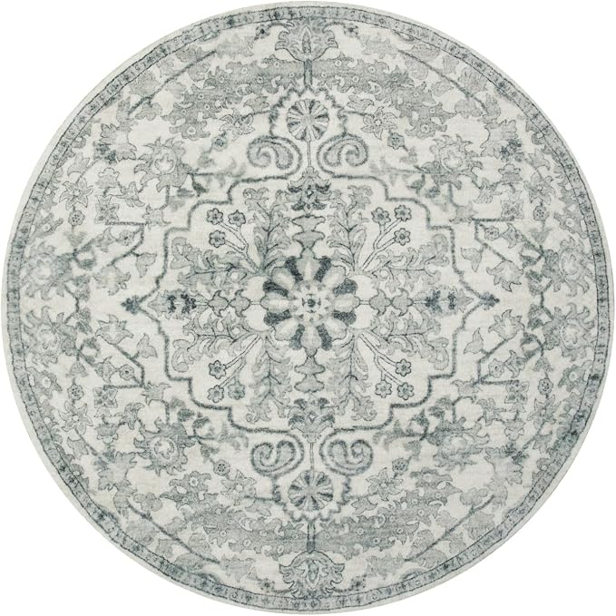 Lahome Bohemian Round Area Rugs, Washable Small Round Rug 3ft Soft Non-Slip - Image 9
