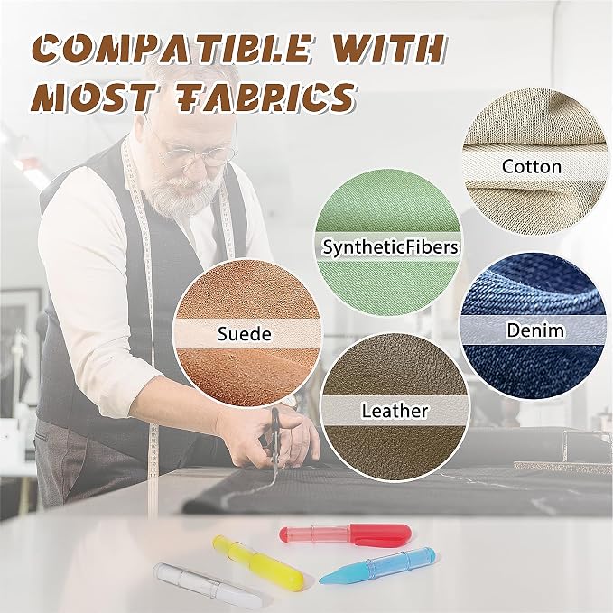Fabric Chalk Markers for Sewing, Crafting|Erasable Tailor Chalk|Work on Various - Image 7