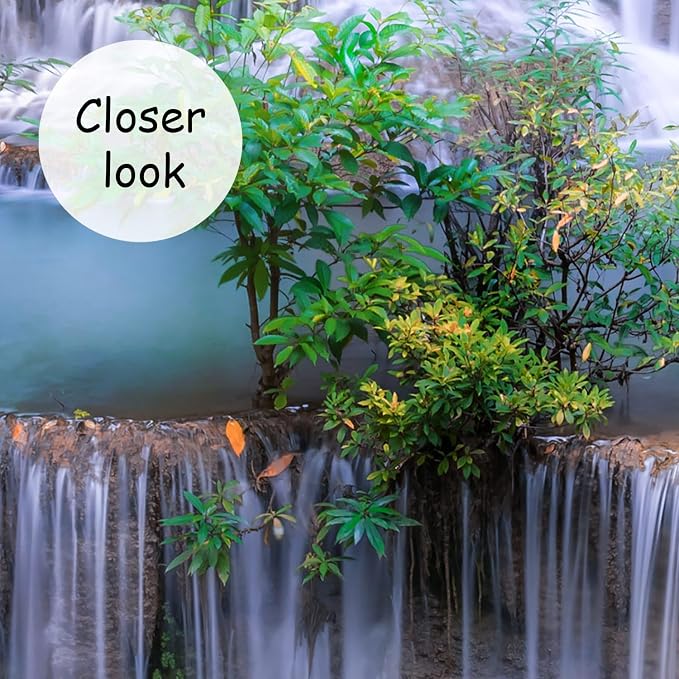 AFZEVEB-Green Waterfall Nature Landscape Wallpaper Wall murals - Image 4