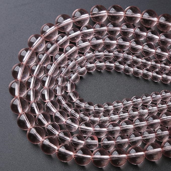 36pcs 10mm Pink Crystal Glass Beads Round Loose Spacer Beads - Image 3