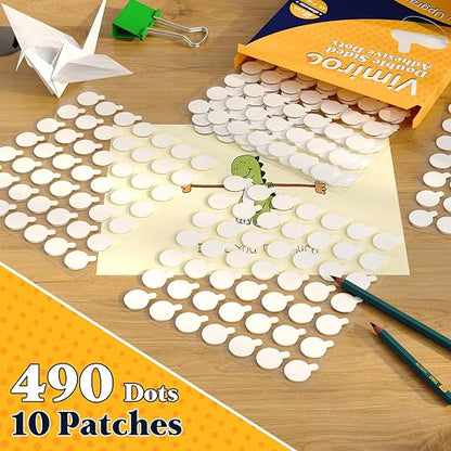Double Sided Sticky Tack – 490pcs Easy to Peel Sticky Dot, and DIY Projects - Image 8