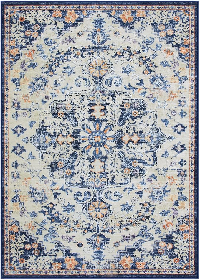 Lahome Large Area Rug 5x7 Washable Bohemian Rug - Image 9