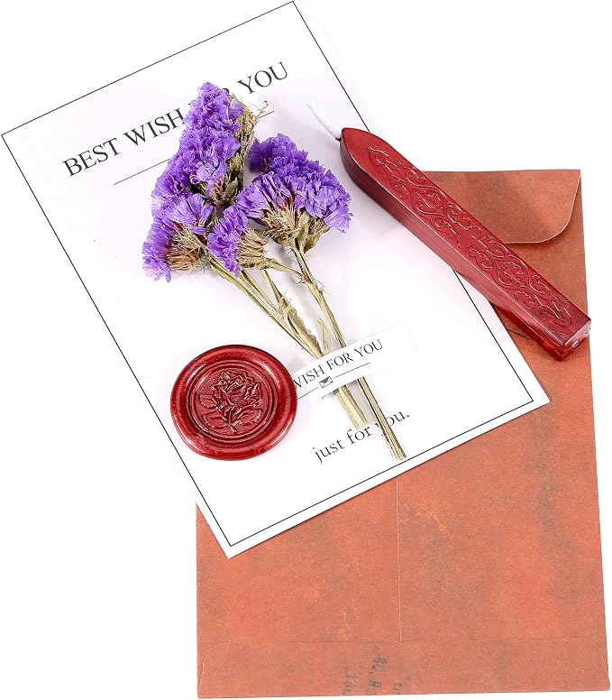 Yoption 5 Pcs Metallic Red Sealing Wax Sticks - Image 5