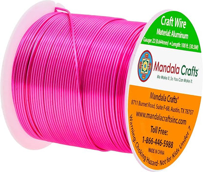 Mandala Crafts 22 Gauge Anodized Aluminum Craft Wire - Image 2