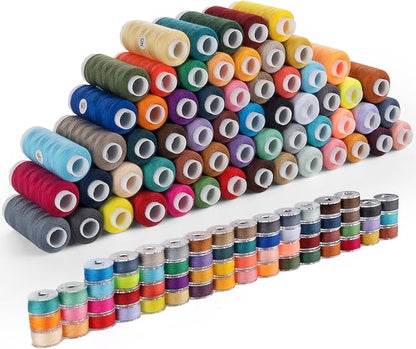 Thread for Sewing, 60 Colors Polyester Sewing Thread Spools, 500 Yard Prewound - Image 8