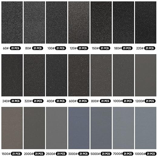 Sandpaper 1500 Grit, Wet Dry Sanding Sheets 9x3.6 inch - Image 4