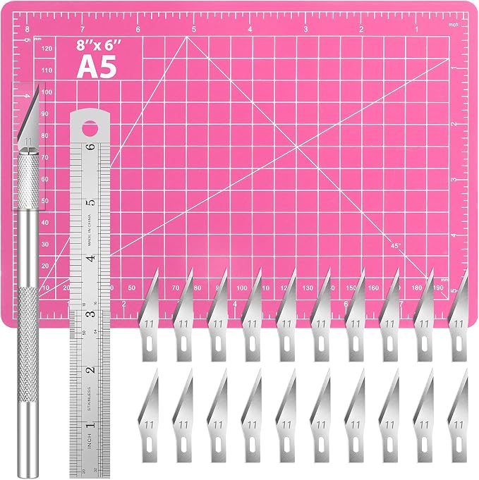 DIYSELF 23 Pack Exacto Knife Craft Knife Precision Carving Hobby Knife Kit by DIYSELF