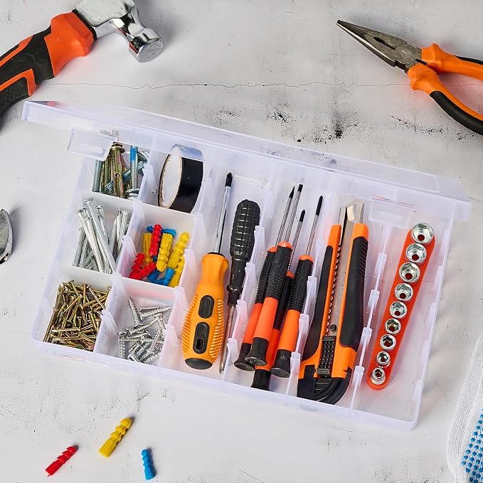 18 Grids Large Plastic Organizer Box - Image 6