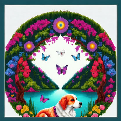 Joyhoor Cross Stitch Kits for Beginners Stamped Cross-Stitch Supplies by JoyhoorCrossStitchKits