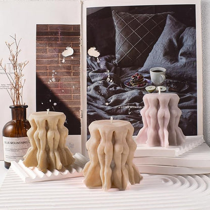 Cylinder Wave Rotation Body Soap Resin Casting Resin Making Molds Silicone Mold - Image 2