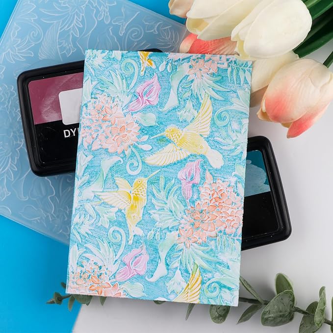 BAOFALI 3D Hummingbird and Flowers Embossing Folders - Image 5