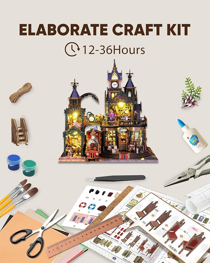 DIY Miniature House Kit, DIY Dollhouse Kit - Image 4