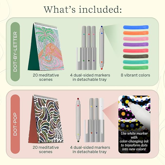 Lifelines FlowArt Activity Pad, Dot Art and More Coloring Books - Image 3