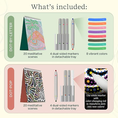 Lifelines FlowArt Activity Pad, Dot Art and More Coloring Books - Image 3