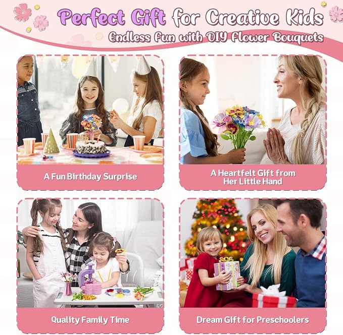 Fabric Flower Bouquets Toys – Mess-Free Flower Crafts - Image 7