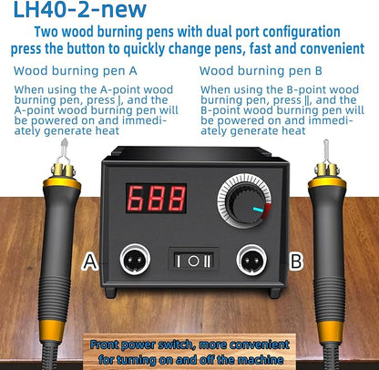 Wood Burning Tool, Wood Burner kit Pen 25~750℃, Wood Burning kit - Image 2