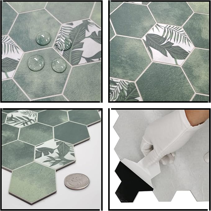 The Tiles Plaza 10-Sheet Peel and Stick Backsplash, Stick On Tiles - Image 5