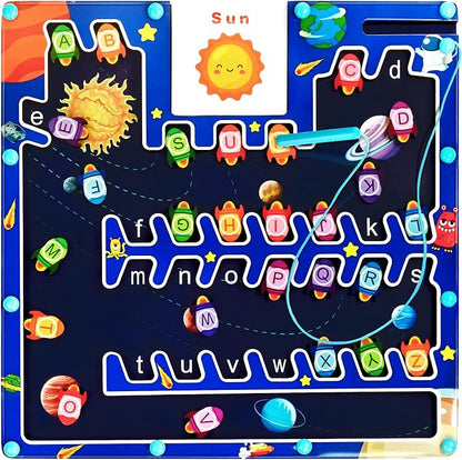 Magnetic Alphabet Maze Board by FICCURYS